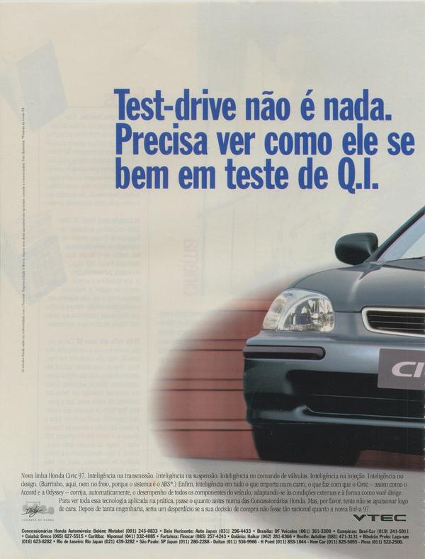 Honda Civic 97, o carro inteligente.