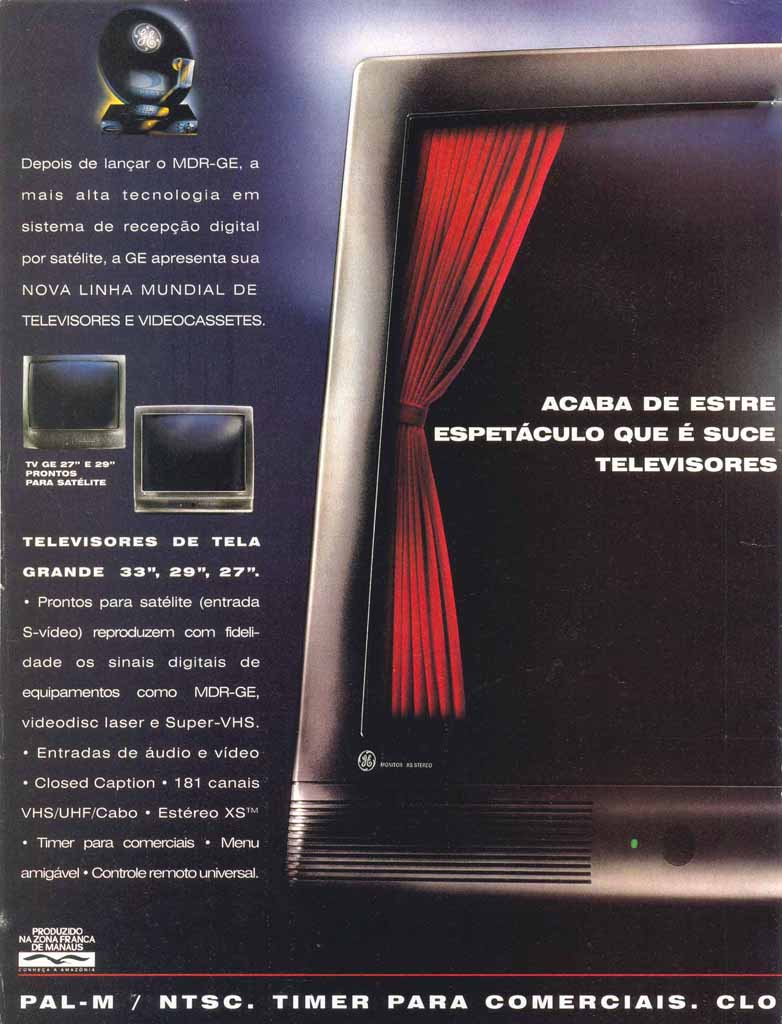 Nova Linha Mundial de Televisores e Vídeos