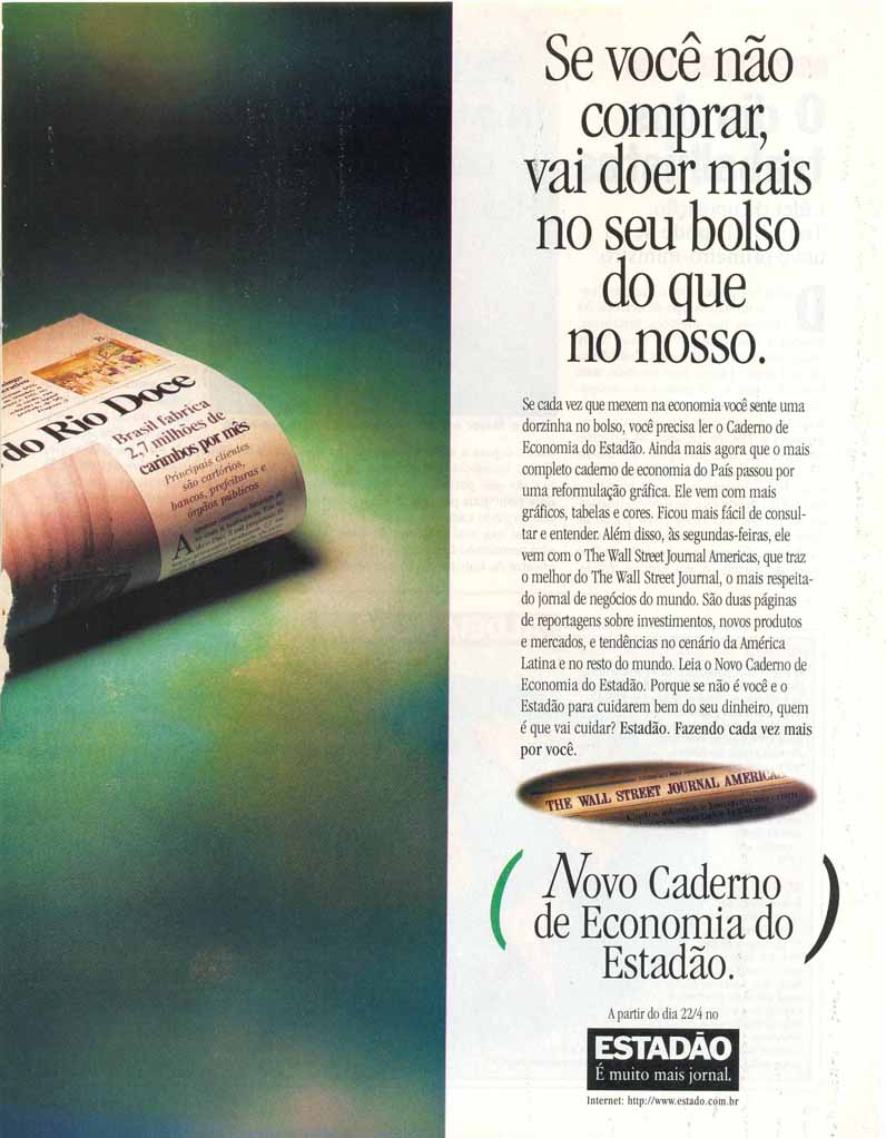 Novo Caderno de Economia de Estadão