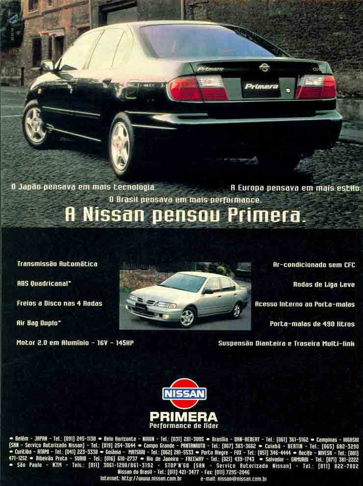 Nissan Primera, performance de líder.