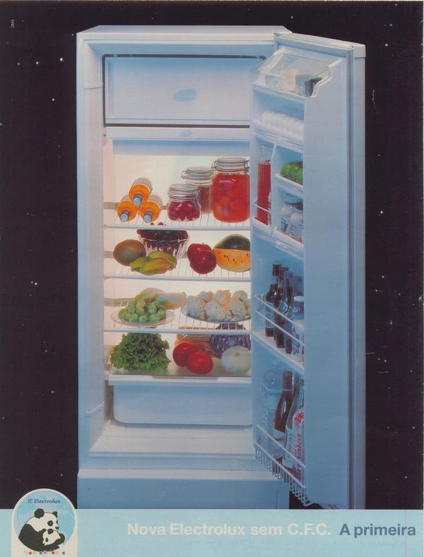 Electrolux sem C.F.C, a primeira geladeira ecológica do Brasil.