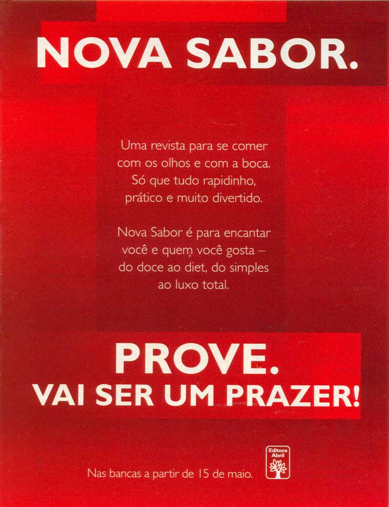 Edição Especial Nova Sabor