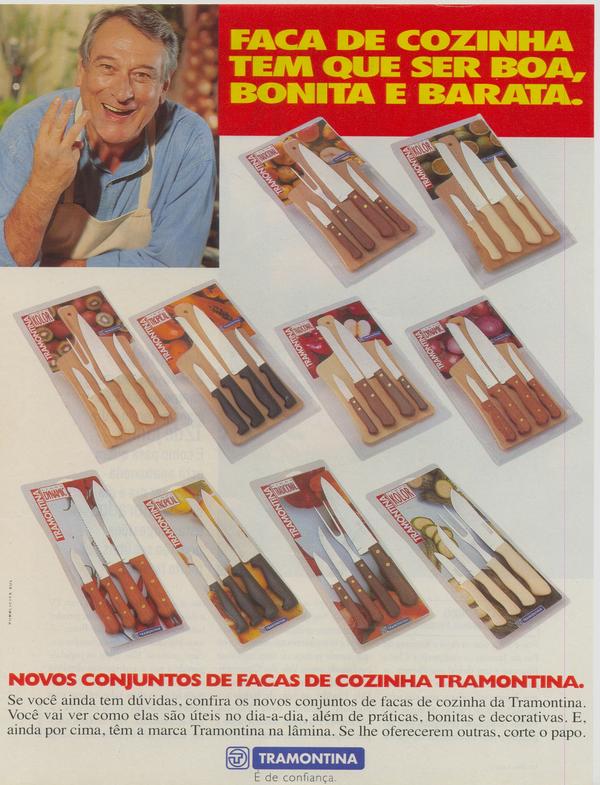 Novos conjuntos de facas de cozinha Tramontina