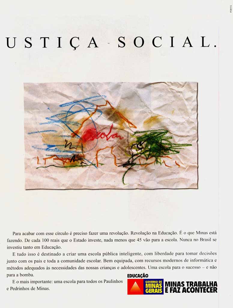 Desenhe a injustiça social.