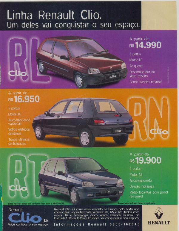 Linha Renault Clio.