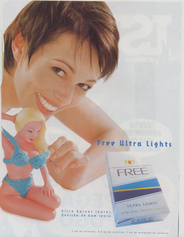 Free Ultra Lights, ultra baixos teores. Questão de bom senso.