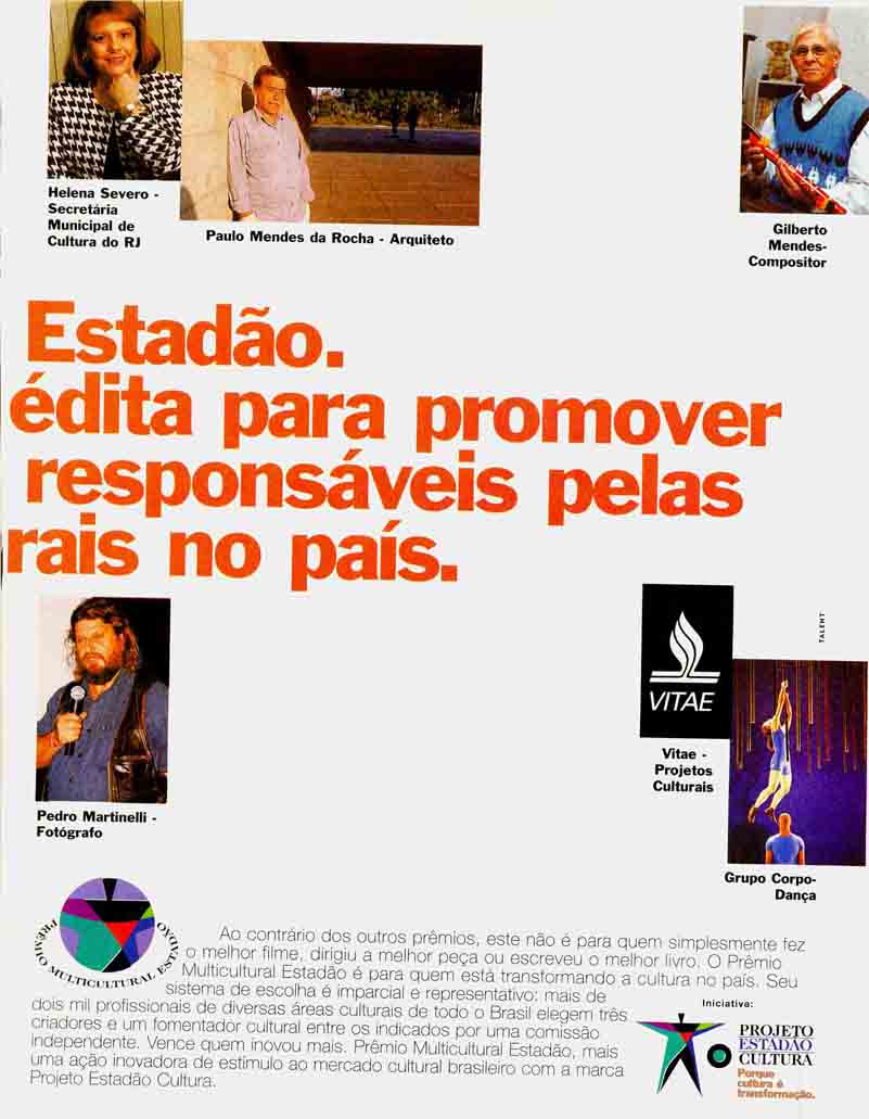 Prêmio multicultural Estadão.