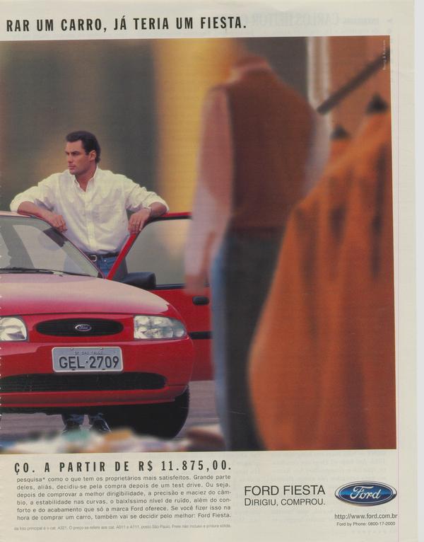 Ford Fiesta, dirigiu, comprou.