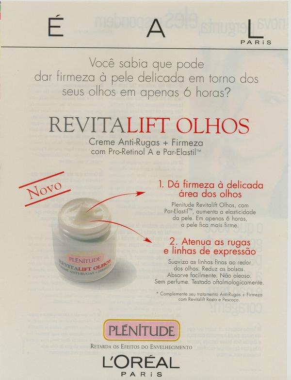 Plenitude, retarda os efeitos do envelhecimento.