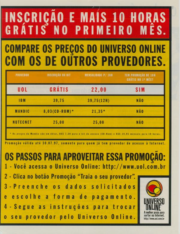 Universo Online, a melhor praia para surfar na Internet