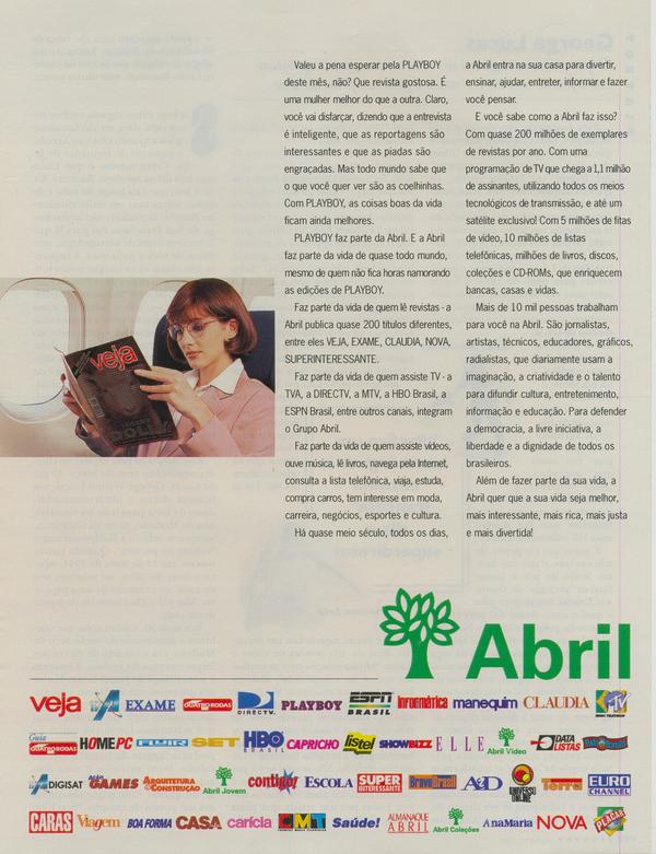 Faz parte da sua vida.