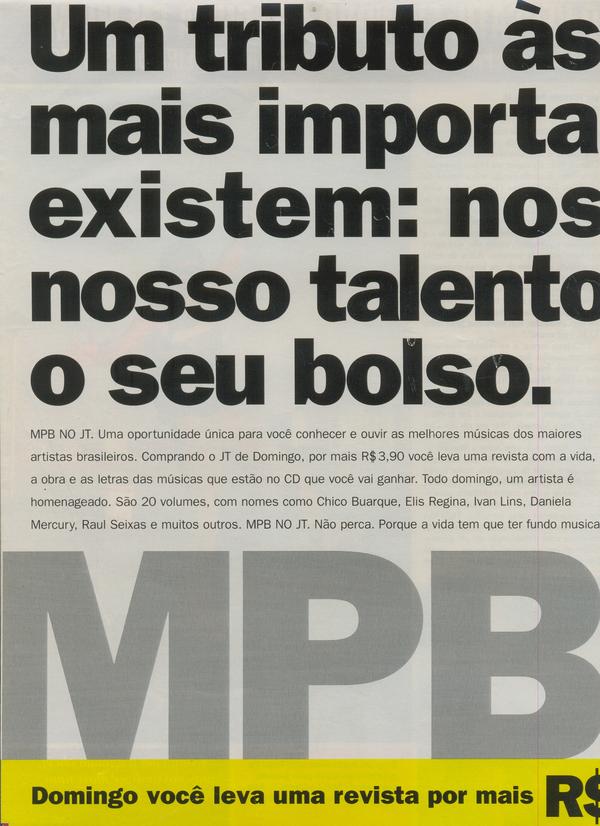 Coleção MPB no JT