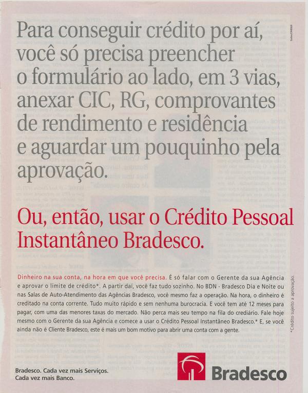 Crédito pessoal bradesco.
