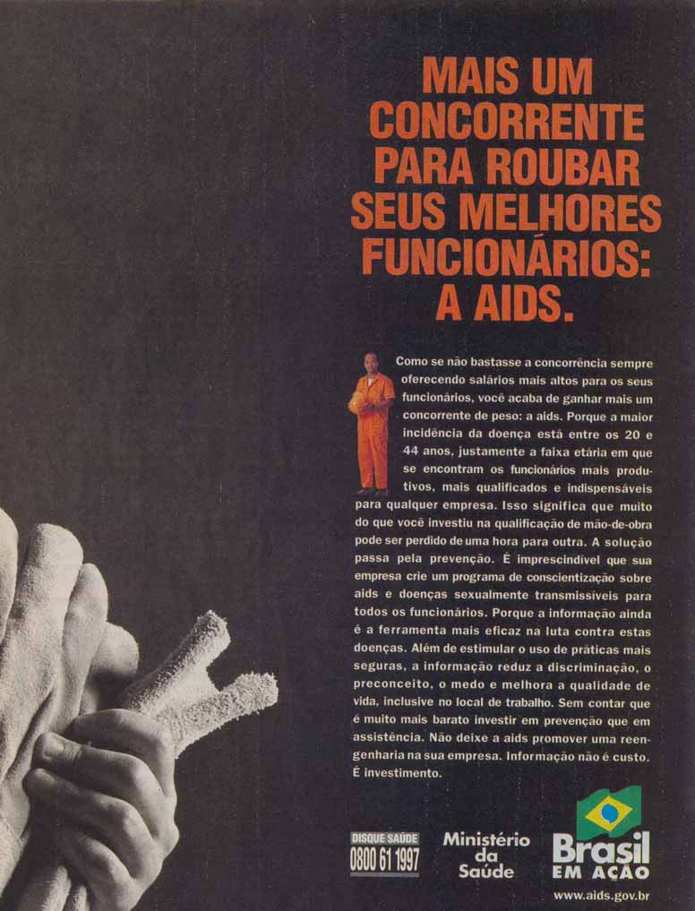 Mais um concorrente para rouber seus melhores funcionarios. A Aids.