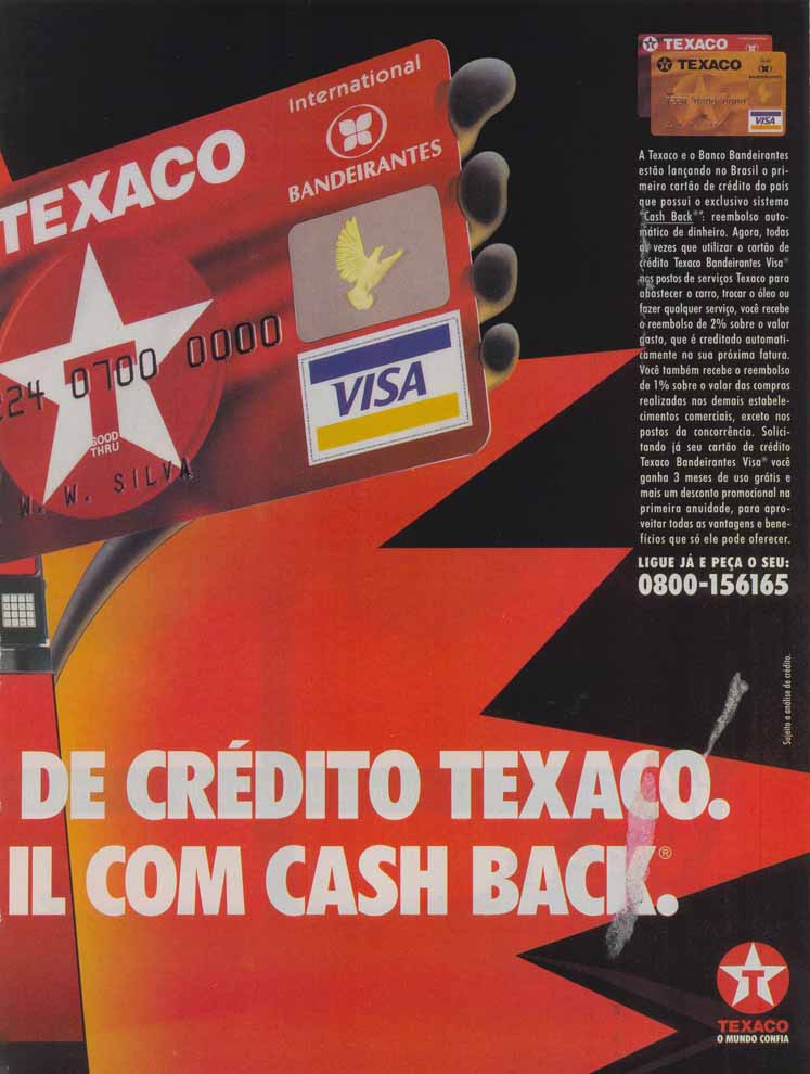 Cartão de crédito texaco