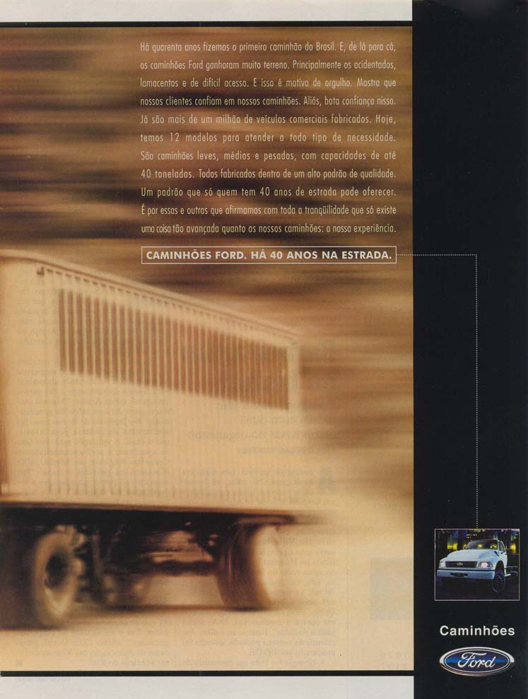 Ford Caminhões 40 anos na estrada