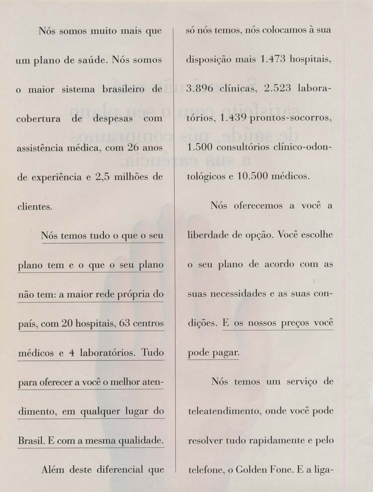 Se você não está satisfeito com o seu plano de saúde, nós compramos a sua carência.