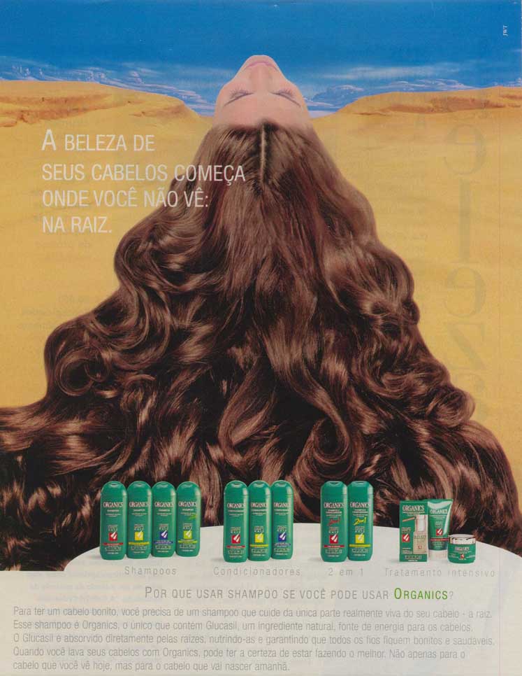 Por que usar shampoo se você pode usar organics?