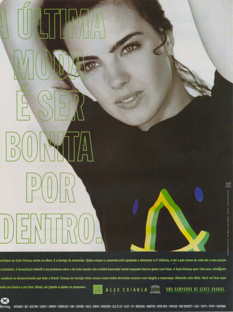 A ultima moda é ser bonita por dentro.