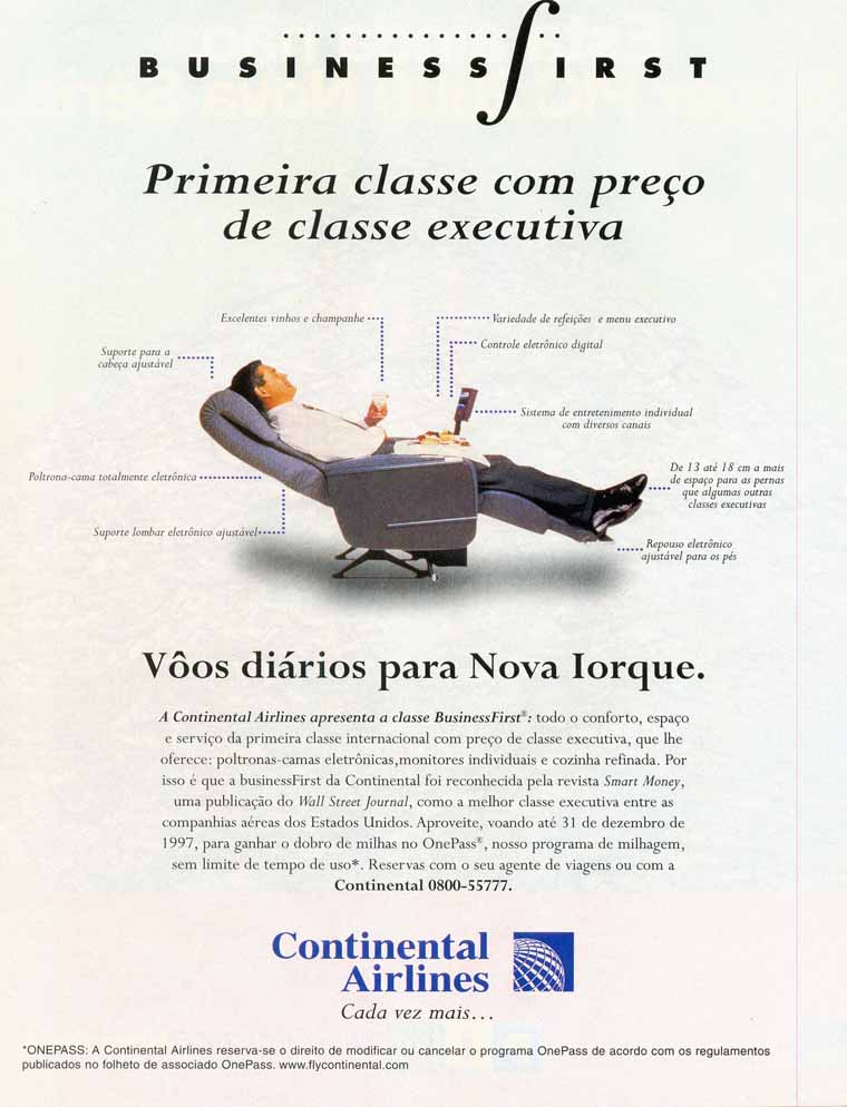 Continental Airlines cada vez mais ...