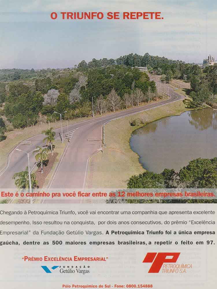 O triunfo se repete.