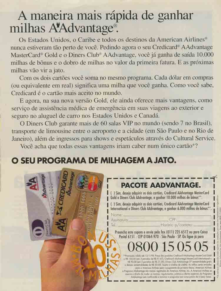 Pacote Aadvantage