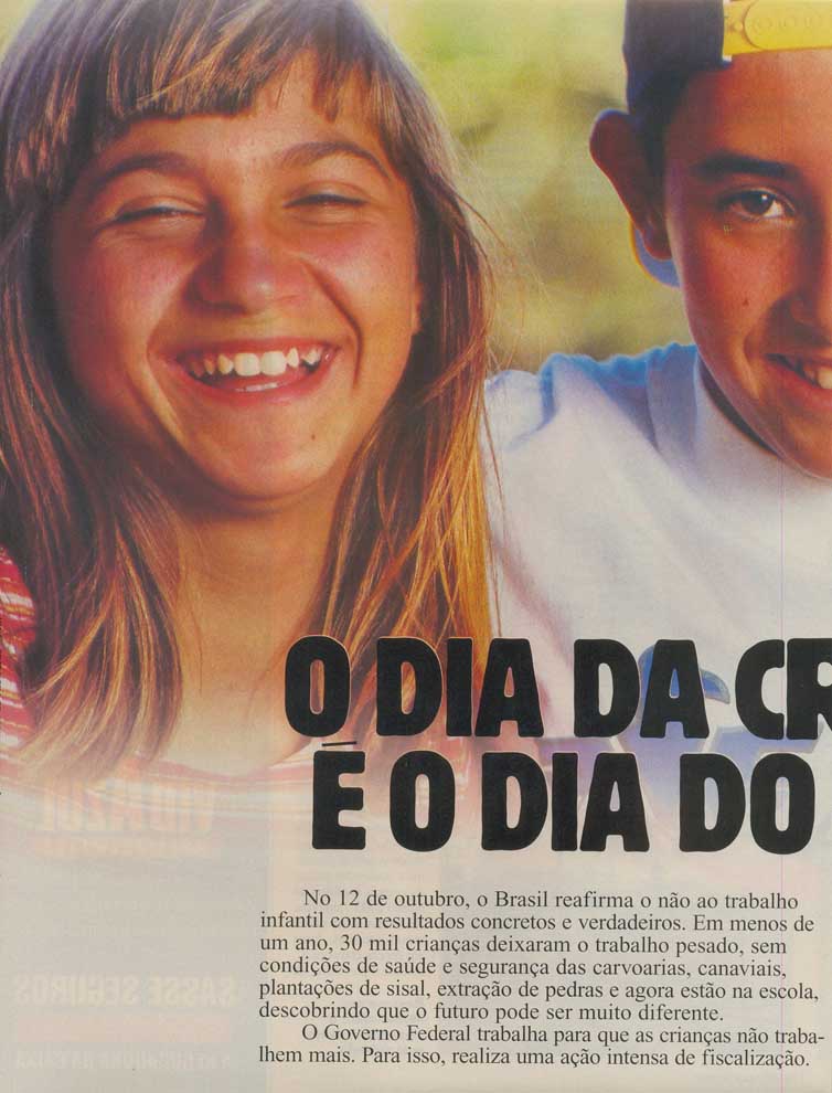Lugar de criança é na escola
