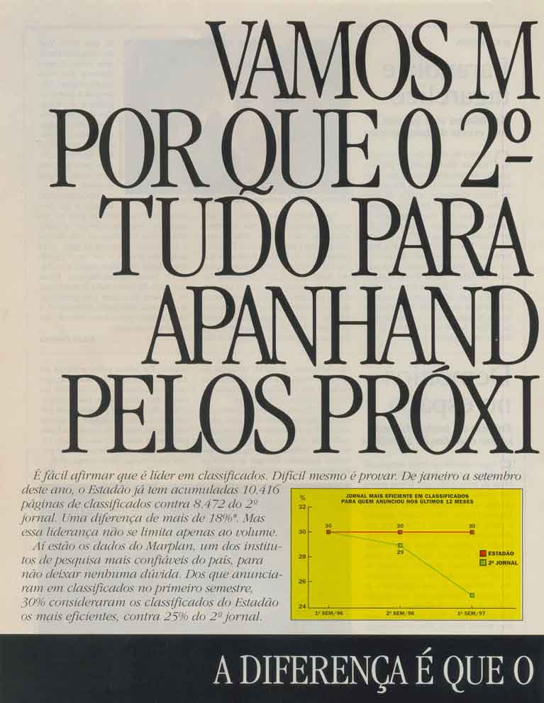 Vamos mostrar porque o 2° jornal tem tudo para continuar apanhando também pelos pro´ximos 75 anos.