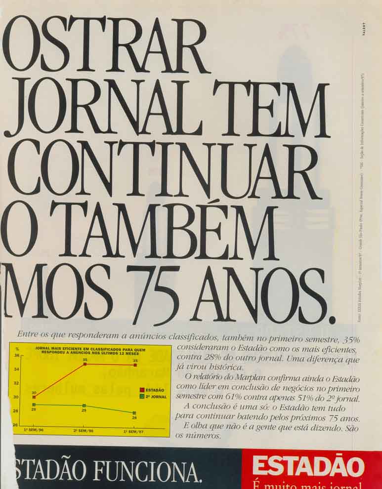 Vamos mostrar porque o 2° jornal tem tudo para continuar apanhando também pelos pro´ximos 75 anos.
