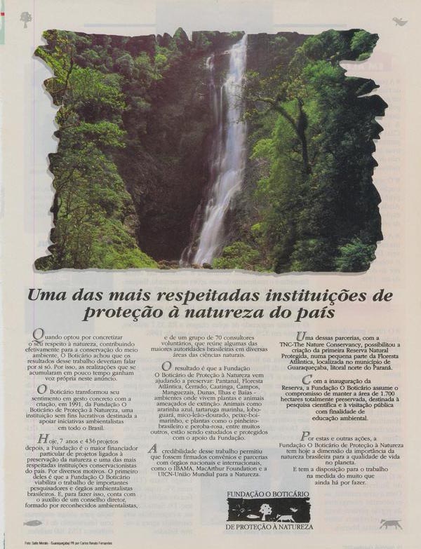 Proteção a Natureza
