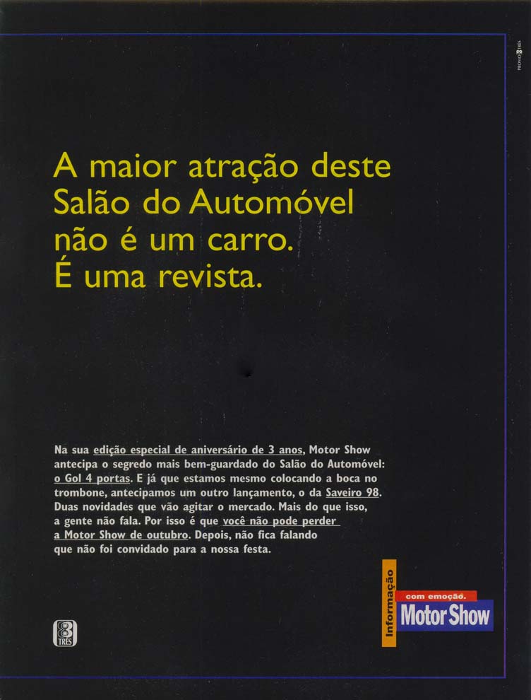 A maior atração deste salão do automóvel não é um carro é uma revista.