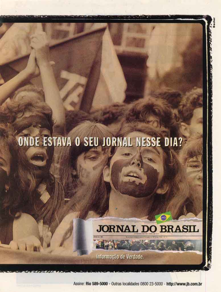 Brasil, 1992. Onde estava o seu jornal neste dia?