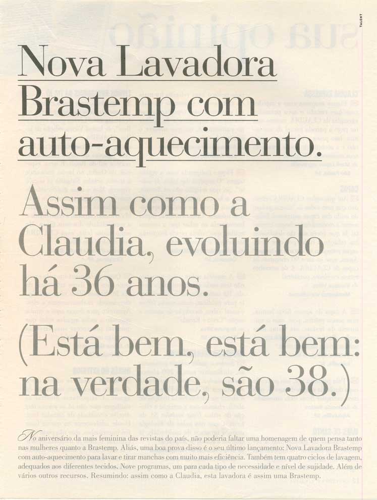 Lavadora Brastemp