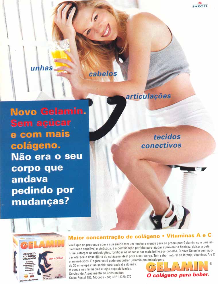 Gelamin o colágeno para beber.
