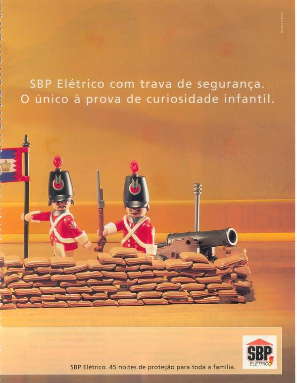 SBP Elétrico com trava de segurança. O único à prova de curiosidade infantil.