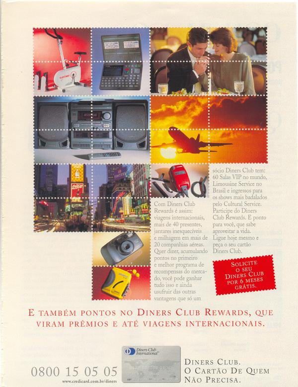 O que acontece quando você pega o seu dinners club e vai às compras espairecer ? Ganha pontos com você mesmo. E também no dinners club rewards, que viram prêmios e até viagens internacionais.