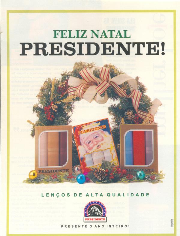 Feliz Natal presidente! Lenços de alta qualidade.