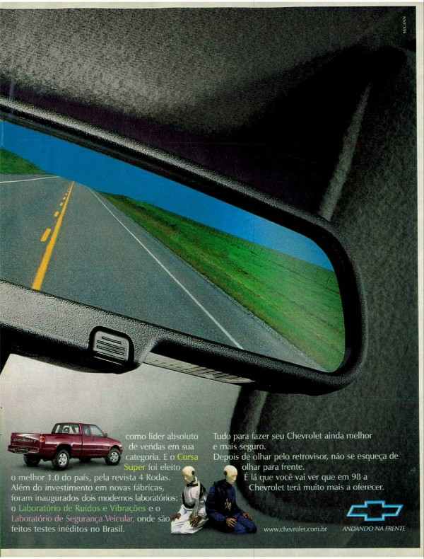 Olhando no retrovisor da Chevrolet