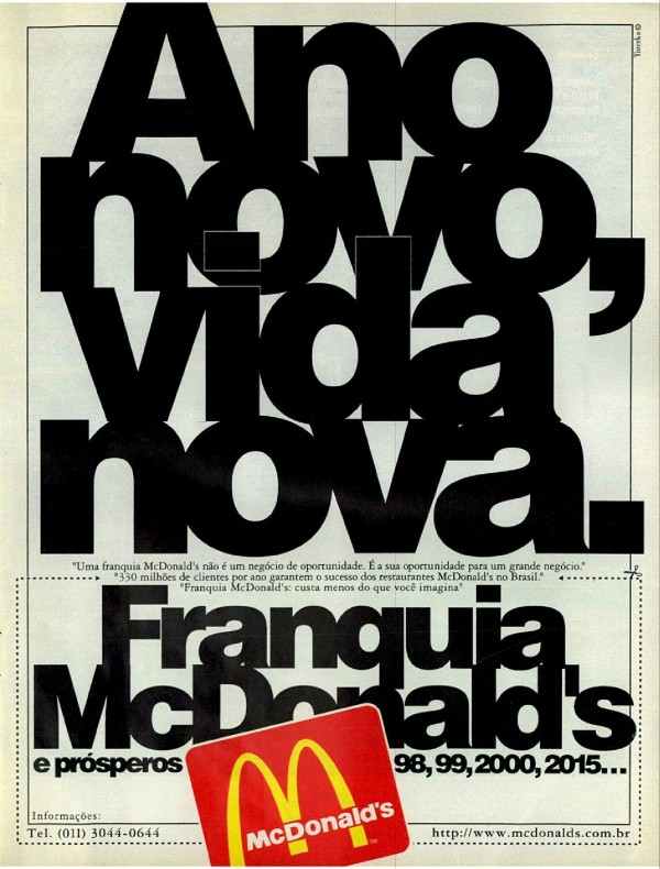 Ano novo, vida nova.