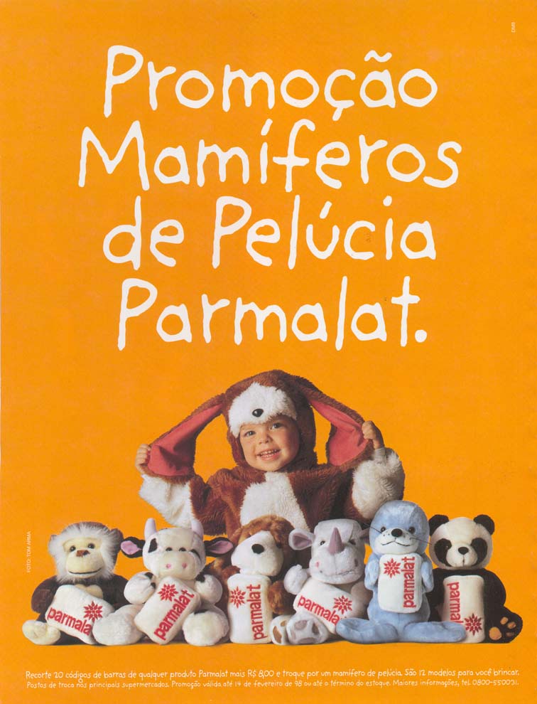 Promoção Mamíferos de Pelúcia