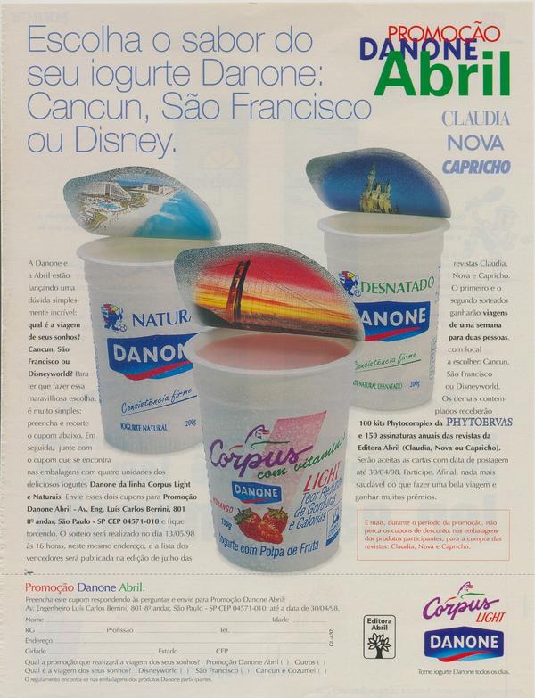 Informe Publicitário Seção danone