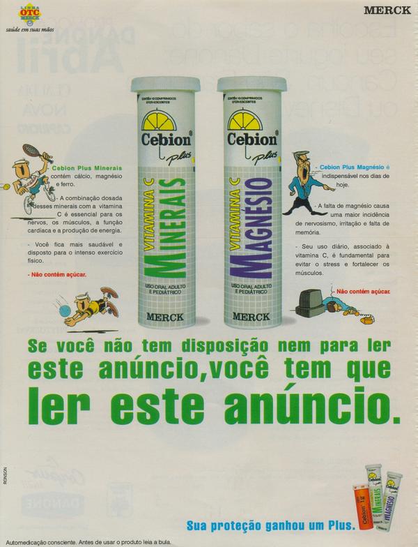 Vitamina C minerais/ Magnésio