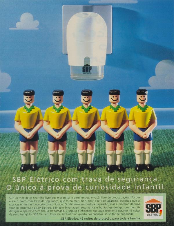 SBP Elétrico com trava de segurança. O único à prova de curiosidade infantil.