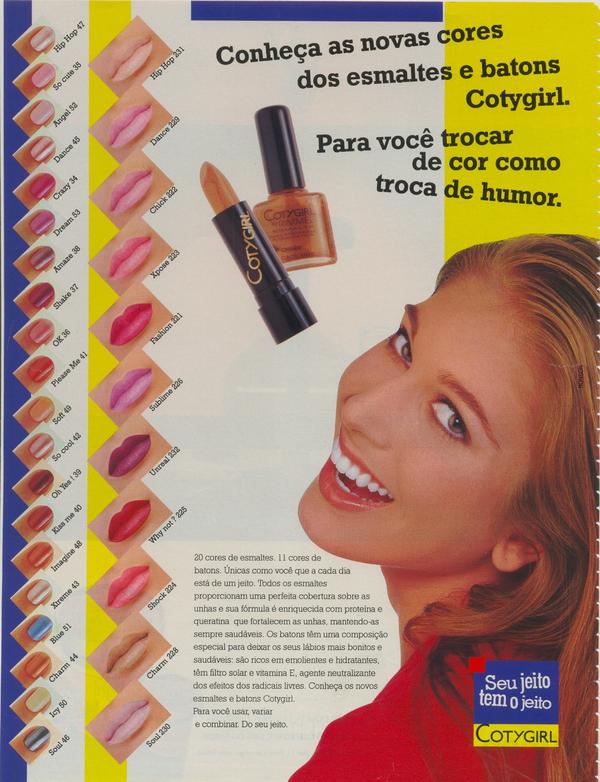 Novas cores esmaltes e batons