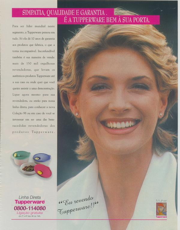 Simpatia, qualidade e garantia. É a tupperware bem à sua porta.