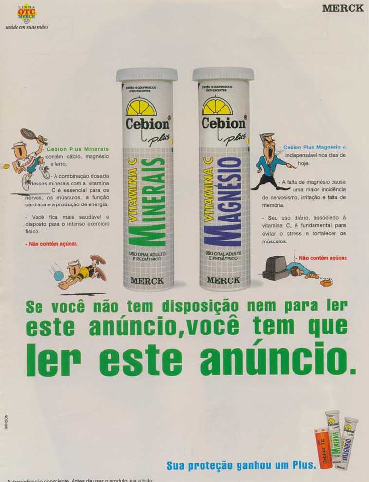 Vitamina C minerais/ Magnésio