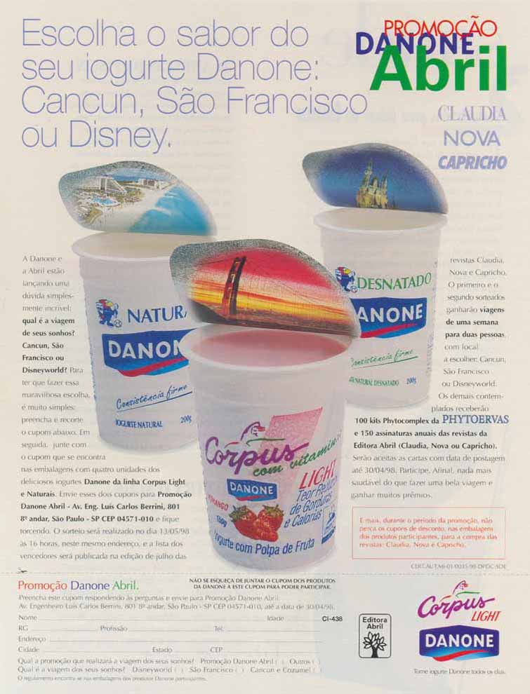 Seção Corpus Informe Publicitário