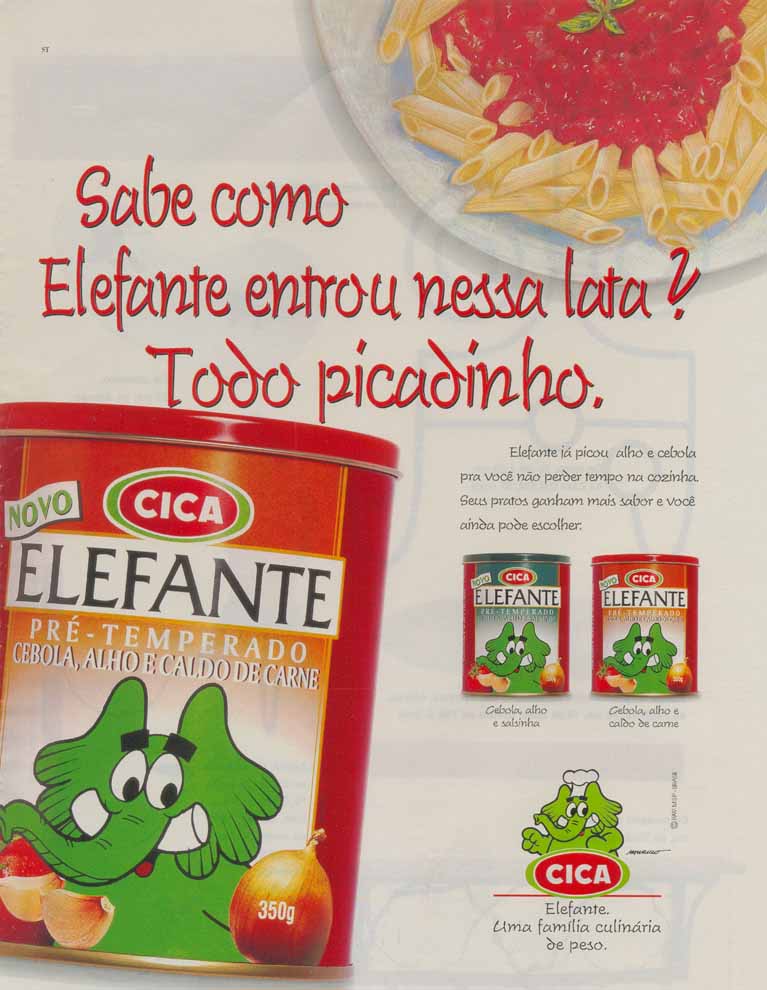 Cica Elefante Pré-Temperado