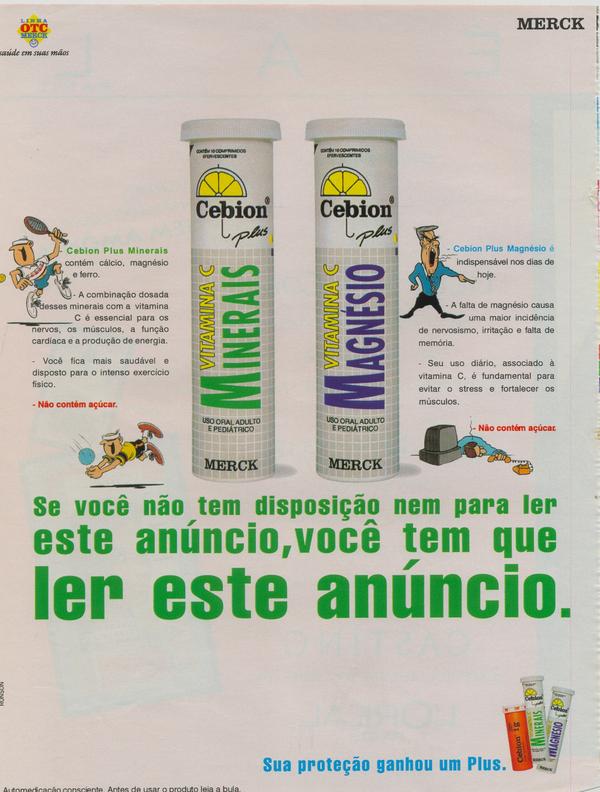 Vitamina C minerais/ Magnésio