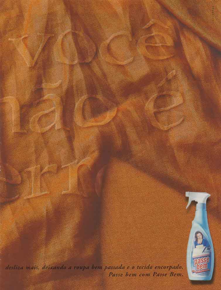 Passe Bem facilita sua vida na hora de passar. Oferro desliza mais, deixando a roupa bem passada e o tecido encorporado. Passe bem com Passe Bem